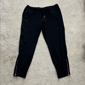 Splendid Black Jogger Pants with Zip Ankle
